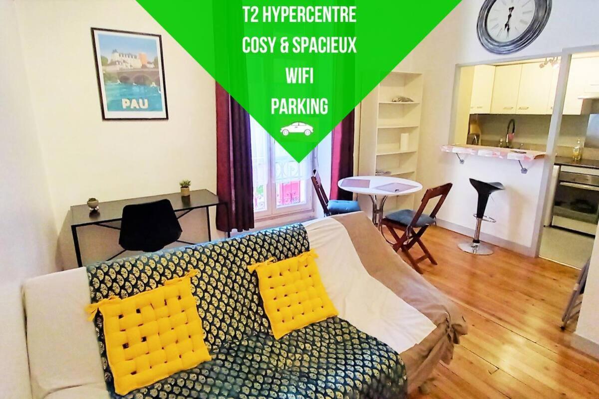 Le Gambetta T2 Cosy Hypercentre Wifi Fibre Avec Parking Apartment Pau Luaran gambar